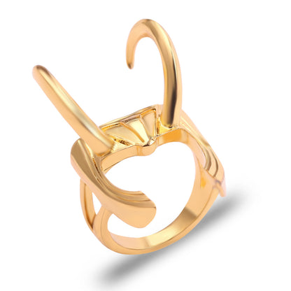 Simple Design Rocky Ring Jewelry Irregular Gold Fang Ring Finger Ring Jewelry